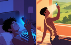早上睁眼就刷手机？这两个姿势正在“偷走”你的视力与脊柱健康