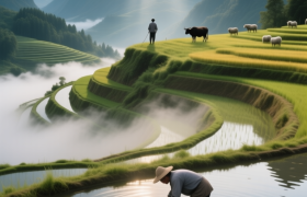 伟江“两重天”：山顶草场吹北风，河谷梯田喝南雨