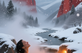 资源镇“冰与火”：丹霞能“燃”雪，温泉敢“烫”冬