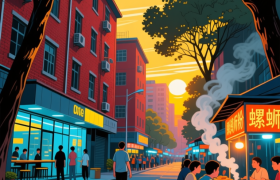 新竹路：南宁的“青春试纸”，一半是咖啡，一半是螺蛳粉