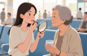 火车站“刮大白”化妆，是社死现场还是人情温度？