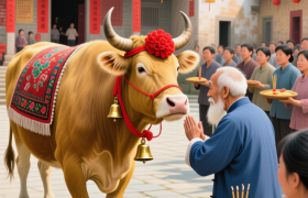 曲江“牛王诞”，人比牛还“疯”
