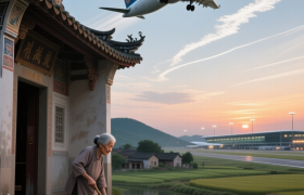 花山“滞空区”：当飞机划过祠堂的飞檐