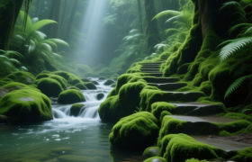 安陲乡：柳州“苔藓王国”，石头穿上天鹅绒！