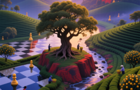 象棋镇“山水棋盘”：溪水做楚河，山峦当汉界？