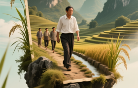 老照片回眸：1983年，副总理徒步察看的广西梯田