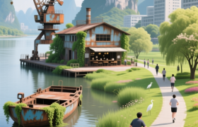 潭西：柳州“背江面山”的魔幻拼图，一半码头一半绿肺