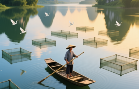 中和“水上森林”：一半是喀斯特峰林，一半是“大地棋盘”