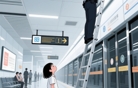 钥匙踢进地铁天花板：是“熊孩子”顽皮，还是公共设计疏漏？