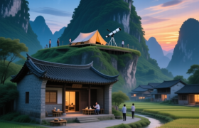 巷贤镇：大明山下的“时光切片”，一边是古镇，一边是星河
