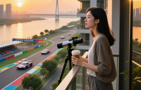 静兰“折叠带”：一边是赛车咆哮，一边是鱼漂下沉