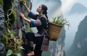十万山瑶乡：云端种“仙草”，石斛“花”开悬崖上
