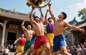 龙圩“抢花炮”：比橄榄球还野的“福气争夺战”