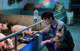 给猪放DJ是胡闹？玉林95后养猪人的“音乐疗法”玄学