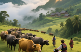 贵子镇：广东的“云端牧场”，牛在山巅漫步！