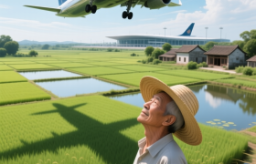 花东“天空走廊”：飞机从你家稻田“超低空降落”
