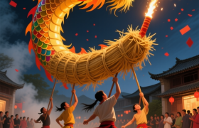 荔浦“舞草龙”：稻草做的龙，全村抢着“摸”！