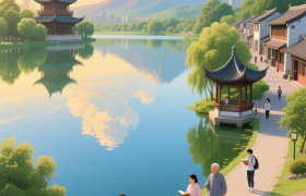 城市里的“火山湖”：一半是碧波，一半是红尘