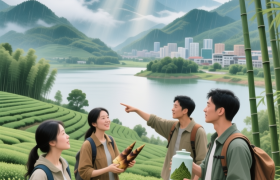 清新“山水暗号”：问“上山”还是“落水”？浸潭人懂！