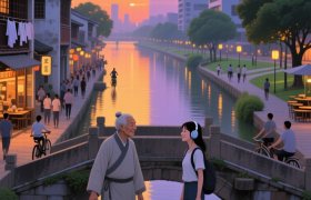 梅菉：一条江，分开了两个“时空”！