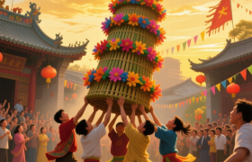 高明“花炮会”：点炮不是放炮，抢的是“头彩”