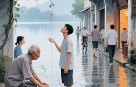 河源老城“落水暗号”：带遮无用，听声就行！