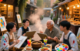 昌岗折叠：一边是“美术大神”，一边是“打煲阿叔”