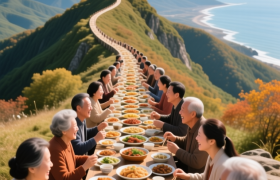 港口“吃岭节”：爬的不是山，是座“流动宴席”