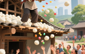 金湾“起大屋”：你家上梁，全村来“偷”包子？