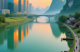 西联：韶关“未来新城”与“千年江湾”的折叠画轴