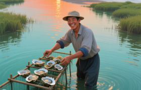 咸淡水“调酒师”：这个镇，酿出了海里的“鸡尾酒”