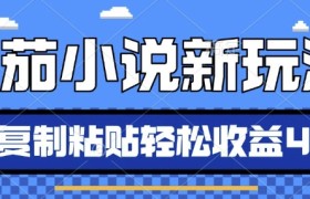 番茄小说新玩法，借助AI推书，无脑复制粘贴，每天10分钟，新手小白轻松收益4张