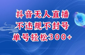 抖音无人挂JI项目，单号纯利300+稳稳的，深层揭秘最新玩法，不违规也不封号