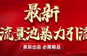 最新“流量池”无门槛暴力引流(全网首发)日引500+