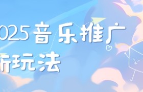 2025新版音乐推广赛道最新玩法，打造出自己的账号风格