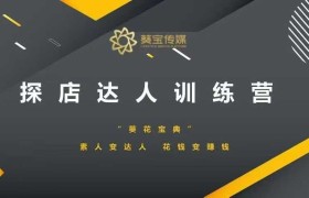 探店达人训练营，素人变达人，花钱变赚钱