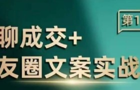 私聊成交朋友圈文案实战营，比较好的私域成交朋友圈文案课程