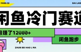 闲鱼冷门赛道，跑步挣钱，有人一个月挣了1.2w