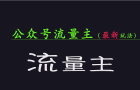 公众号流量全网最新玩法核心，系统讲解各种先进玩法和稳定收益的方法