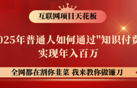 镰刀训练营超级IP合伙人，25年普通人如何通过“知识付费”年入百万！