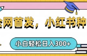 小红书种草，手机项目，日入3张，复制黏贴即可，可矩阵操作，动手不动脑【揭秘】