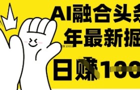 掌握这招：DeepSeek 融合今日头条，一键复制粘贴，日入 1k【揭秘】