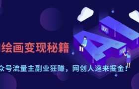 AI绘画变现秘籍：公众号流量主副业狂挣，网创人速来掘金【揭秘】