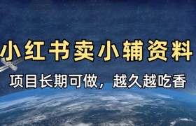 小学教辅资料在小红书这样卖，项目长期稳定收益，越久越吃香