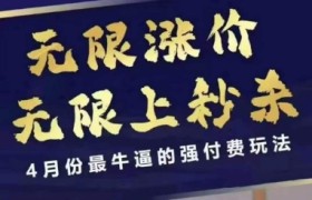 4月12号拼多多线上课，无限涨价，无限上秒杀，4月份最牛逼的强付费玩法