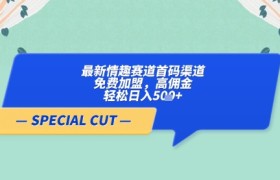 【轻云】最新情趣赛道首码渠道，免费加盟，高佣金，轻松日入5张+
