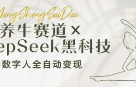 养生赛道+DeepSeek黑科技：AI数字人全自动变现，小白也能月入过W
