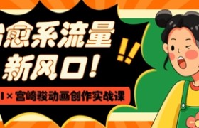 治愈系流量新风口，AI+宫崎骏动画创作实战课，从0到1打造爆款视频