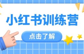 小红书训练营，助小白入门，掌握技巧变达人，课程实操又全面(12节课)