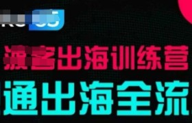 出海训练营基础课，​跑通出海全流程，实战案例拆解